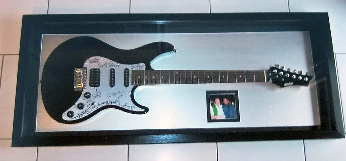 Framed guitar